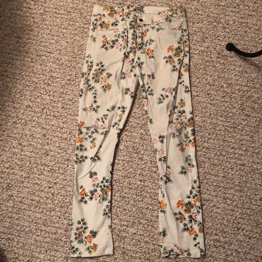 Citizens of humanity floral ripped jeans